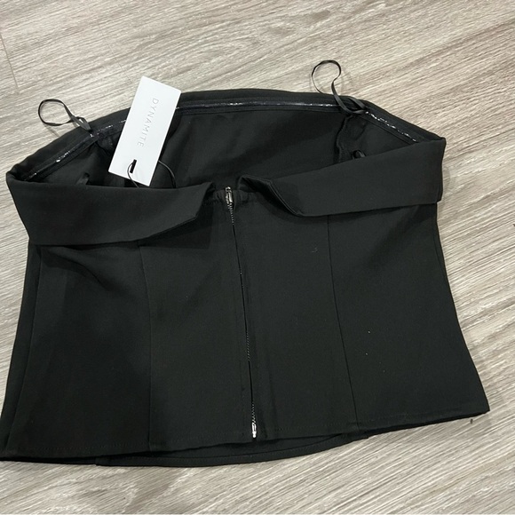 Dynamite Black Strapless Top Nella Mini Tube Top M - Picture 2 of 3